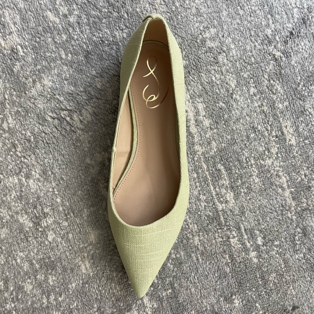 New Sam Edelman Pistachio, Pointed Toe Flat